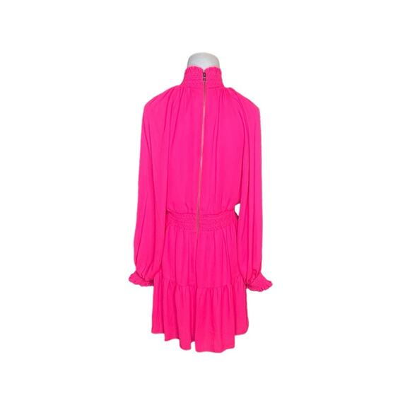 NWOT Alice + Olivia Lavinia Blouson Wild Pink Dress – Sz 6 - Picture 7 of 10